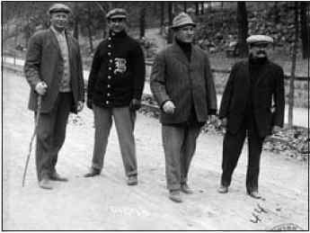Hunting a murderer: Cy Young, Jake Stahl, Bill Carrigan, and Michael &ldquo;Nuf Ced&rdquo; McGreevey join the hunt for the fugitive killer.