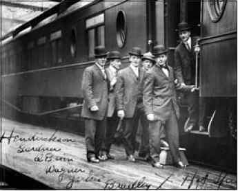 At the Hot Springs train station are: Henriksen, Gardner, O&rsquo;Brien, Wagner, Yerkes, and Bradley.