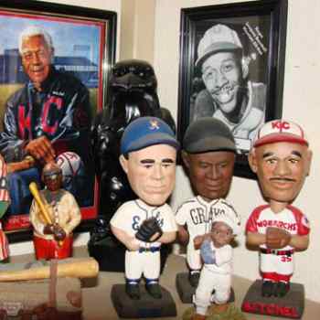 Memorabilia including a Houston Eagles bobblehead